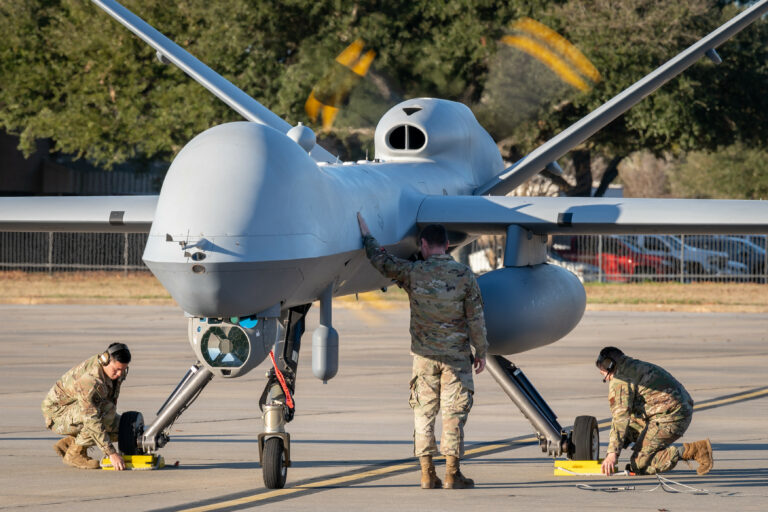Reaper landing at Shaw AFB demos USAF’s satellitebased Agile Combat