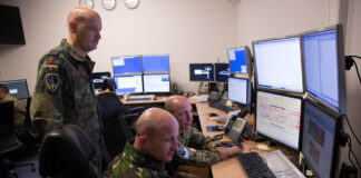 The European Super RAP developed by NATO’s ACCS is shared with NATO’s Allied Air Command headquarters in Ramstein, western Germany. Two CAOCS, controlling NATO airspace above northern and southern Europe, generate these RAPs. [NATO]