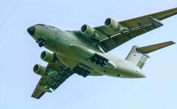 The Xi’an Aircraft Industrial Corporation (XAC) Y-20 entered service with the Chinese military in 2016; the aircraft can be considered the Chinese equivalent of the Boeing C-17. A tanker variant is available, while the Y-20 also provides the basis for the new KJ-3000 AEW&C platform. [Cute Orca Weibo Account]