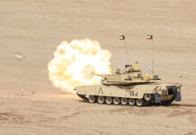 Seen here in service with the Kuwait Land Forces, the M1 Abrams family is the most numerous MBT in the inventories of Gulf militaries. [US ANG/MSgt Matthew Keeler]
