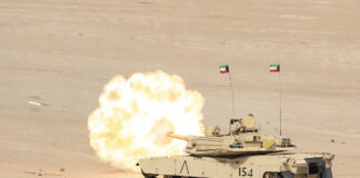 Seen here in service with the Kuwait Land Forces, the M1 Abrams family is the most numerous MBT in the inventories of Gulf militaries. [US ANG/MSgt Matthew Keeler]