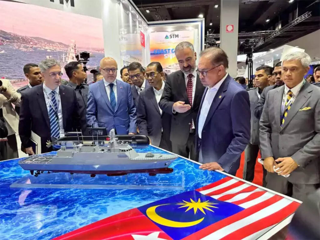 STM showcased six key naval projects at the 2025 LIMA expo in Malaysia, including the Ada class Malaysian Corvette (LMS Batch-2, model pictured), which is Türkiye’s first and only corvette export, so far, to the Asia-Pacific region. [STM]