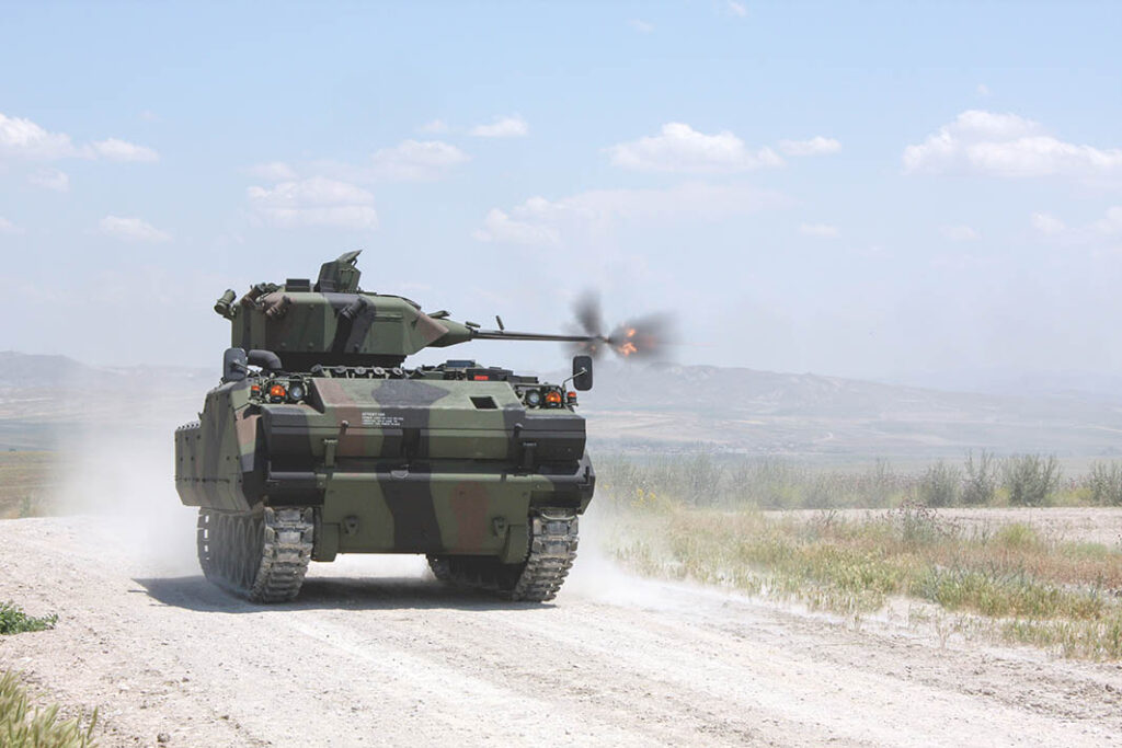The ACV-15, based on the M113 family, was the first tracked armoured fighting vehicle produced by Türkiye. It has seen over 2,000 produced in various variants and has seen exports to the Middle East and Southeast Asia. [FNSS Savunma Sistemleri]