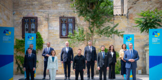 Participants at the fourth Ukraine-Southeast Europe summit gathered in Odesa on 11 June 2025. [Office of the President of Ukraine]