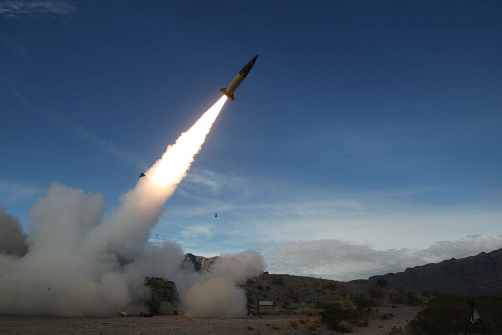 ATACMS supplies for Ukraine have now run out, though they remain urgently needed. Pictured: ATACMS during a 2021 Flight Test. (Lockheed Martin)