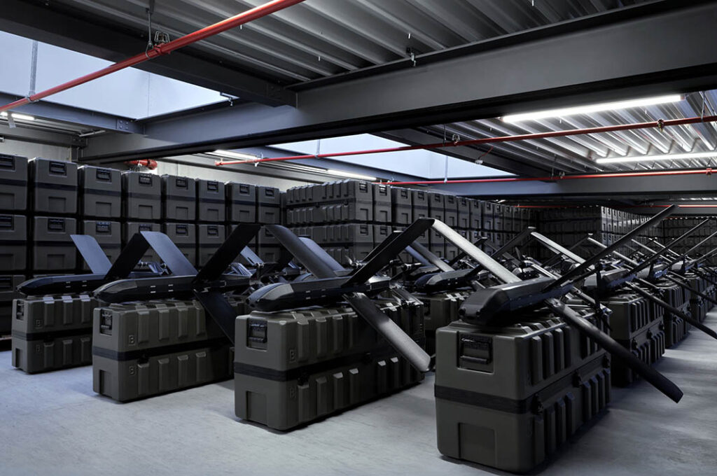 RF-1, Helsing's first resilience factory, has a monthly production capacity of “more than 1,000 HX-2s”. (Helsing)