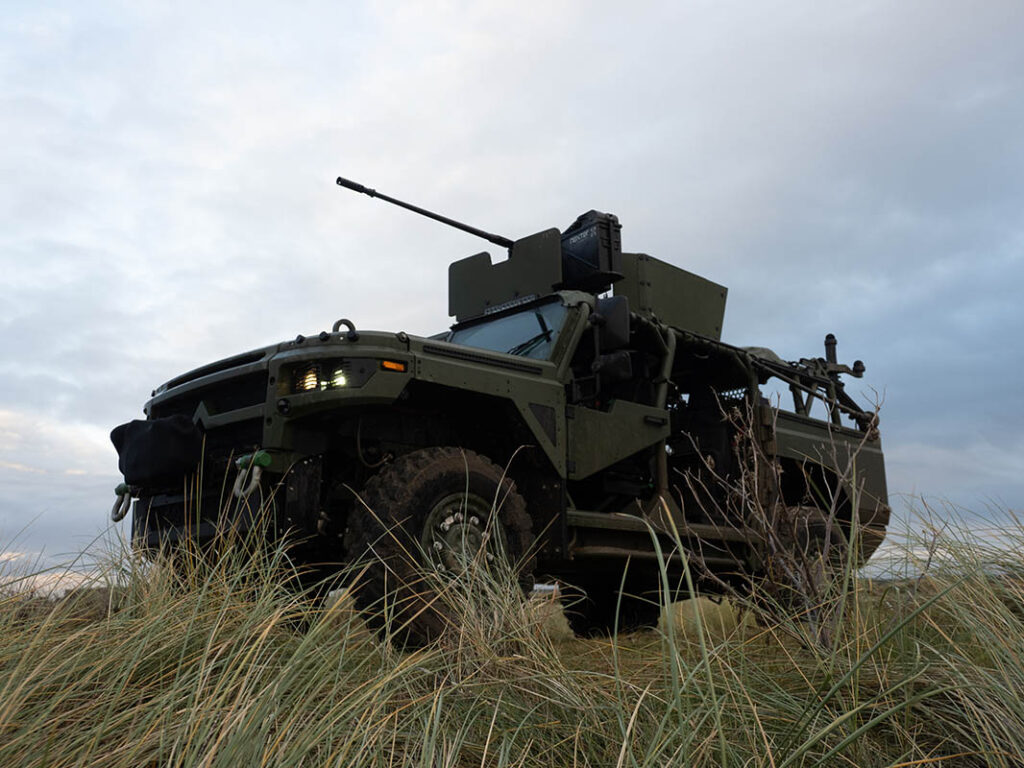 Patria 6X6 CAVS with SIMA Ringmount with GPK on top. [Patria]