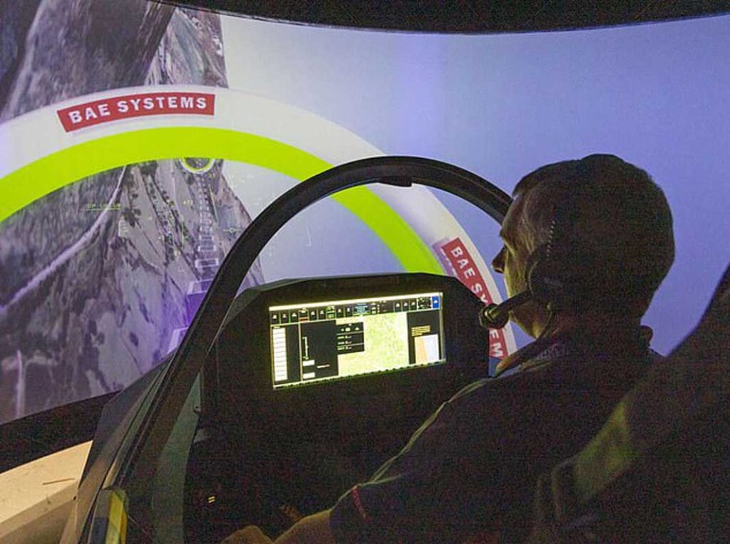 The Combat Air Flying Demonstrator cockpit rig has now been flown by more pilots, and for more flying hours, than the EAP technology demonstrator of the 1980s. [BAE Systems]