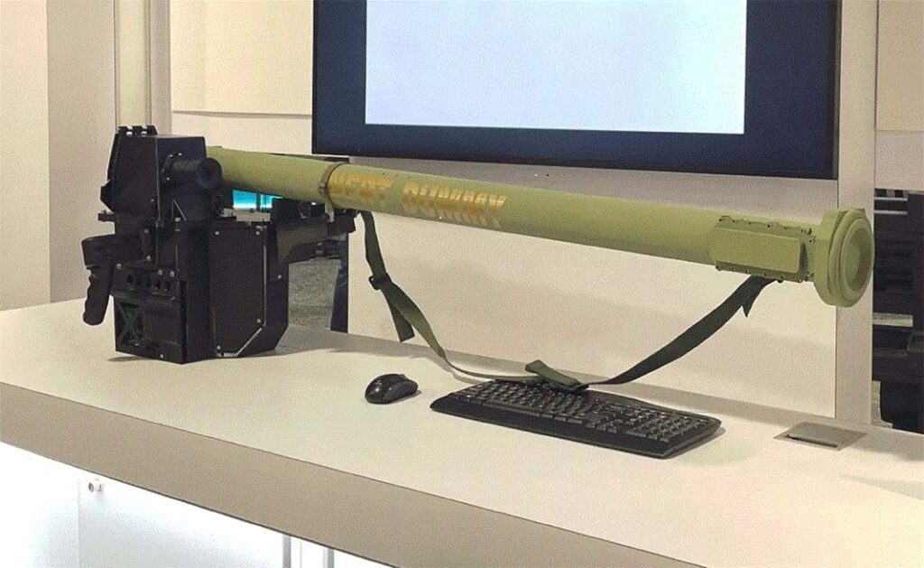 Lockheed Martin first showed a model of its Stinger replacement in a MANPADS configuration during the AUSA event in October 2024. (Lockheed Martin)