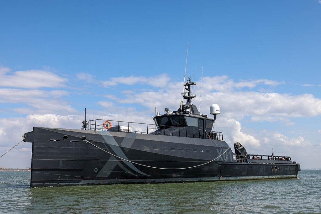 XV Patrick Blackett is being used to explore prototype technologies for a new generation of uncrewed surface vessels designated the Type 92. Such uncrewed vessels are likely to form an increasingly significant part of future Royal Navy construction programmes. [Crown Copyright 2024]