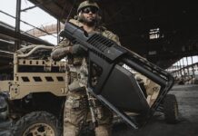 Developed by the Australian company Droneshield. the Dronegun Tactical uses·directional antennas to deliver RF energy intended to disrupt control, video, and navigation signals across multiple frequency bands, and to prevent the target from using satellite navigation. [Droneshield]