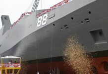 ST Engineering launches RSN’s first Multi-Role Combat Vessel