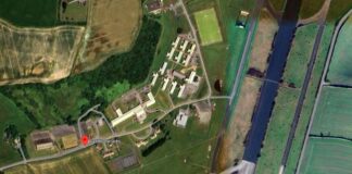 Cawdor Barracks in southwest Wales is currently home to the British Army’s 14 Signals Regiment. The facility will soon house the UK element of the tri-national DARC radar network for tracking objects in orbit. [Google Maps]