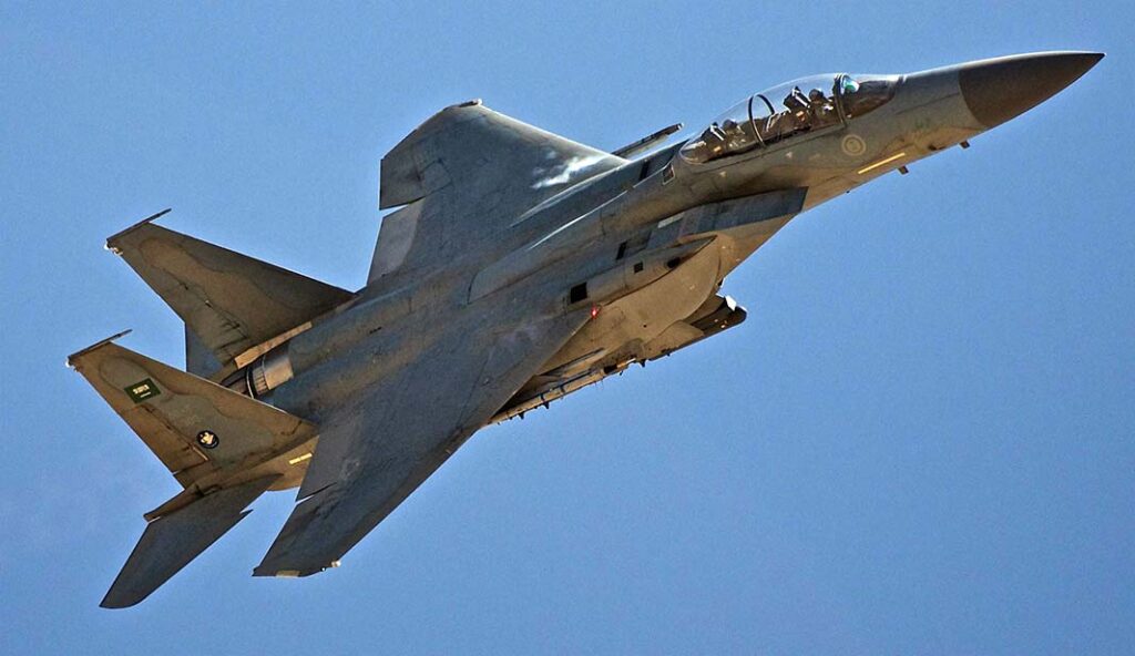 The Royal Saudi Air Force (RSAF) has operated the Boeing F-15 since the 1980s, initially in the F-15C/D variant; this was followed by the F-15S (an F-15E derivative). In 2011, RSAF ordered 84 new F-15SA aircraft, with 68 F-15S to be upgraded to the SA configuration. (USAF)