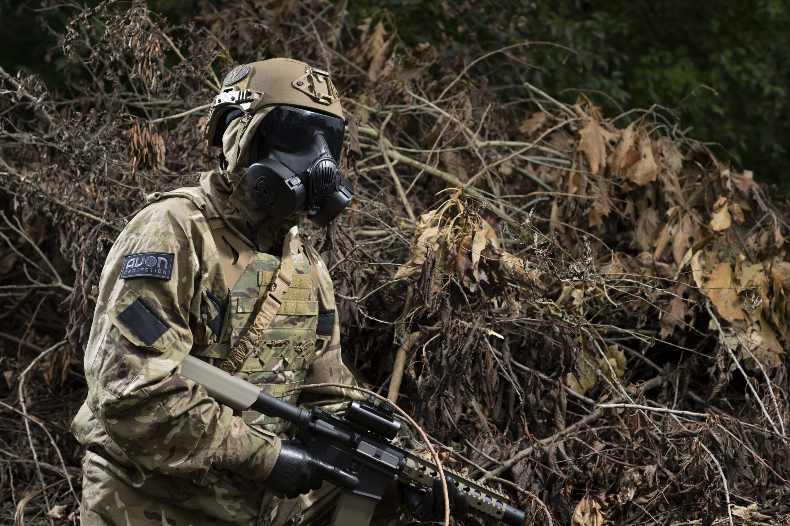 FM50 respirator by Avon Protection displayed on a white background.