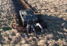 n April 2025, Pearson Engineering and the UK MoD unveiled the Weevil, a remotely-operated unmanned breaching system based on a legacy Warrior armoured vehicle hull. [Crown copyright 2025]