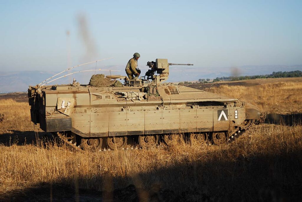 Limited integration and evaluation of selected Carmel technologies on the Namer APC has begun. (IDF)