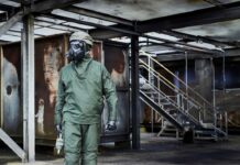 Avon Protection's EXOSKIN-S2 high-performance CBRN suit. [Photo © Avon Protection]