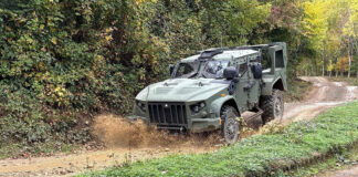 Demonstration of the JLTV A2 for the UK MoD in October 2025. [AM General]