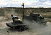 L3Harris’ VAMPIRE system fires Thales' Belgian-made 70 MM rocket from an FZ605 rocket launcher. [Photo  L3Harris Technologies, Inc.]